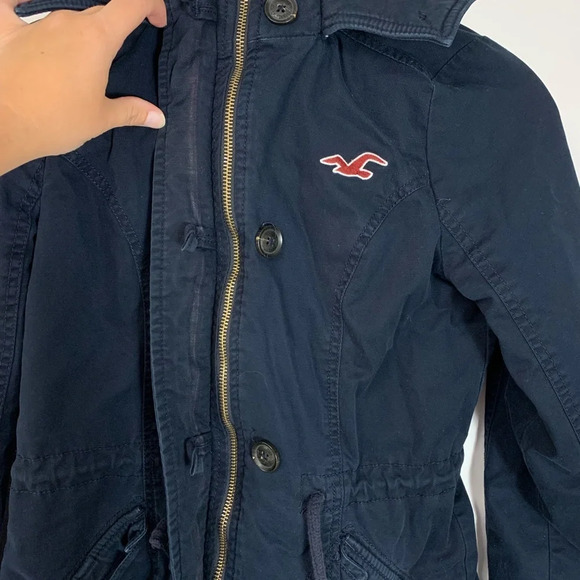 Hollister All Weather Full Zip Hooded Women’s Size XS Blue Comfort Casual Warm - Picture 13 of 16